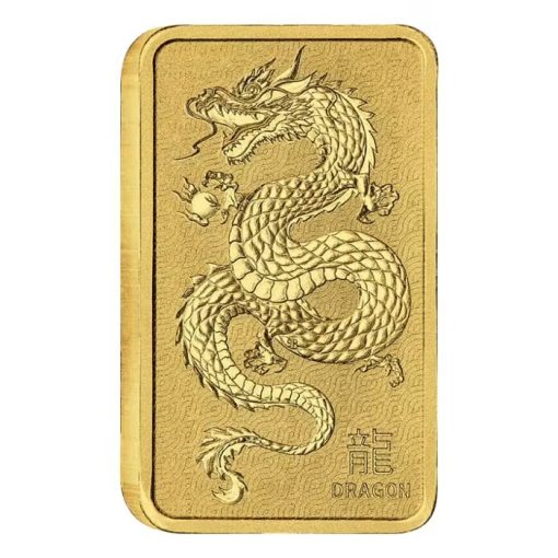 (新品) オーストラリア パース ミント「干支 十 二支・辰年 龍年」純金 1オンス バー - 画像 (5)