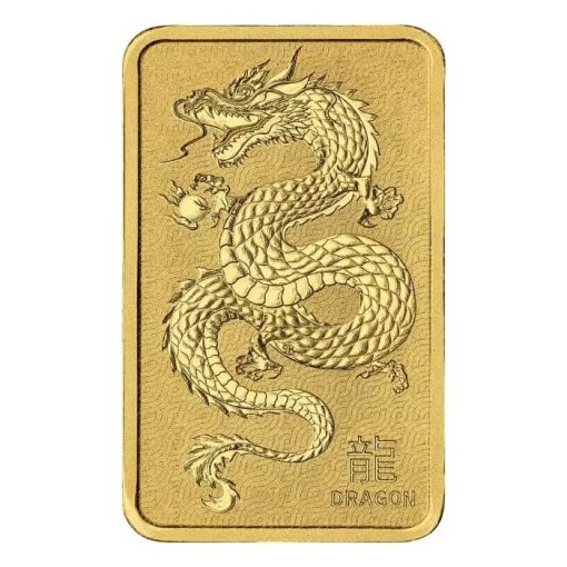 (新品) オーストラリア パース ミント「干支 十 二支・辰年 龍年」純金 1オンス バー - 画像 (3)