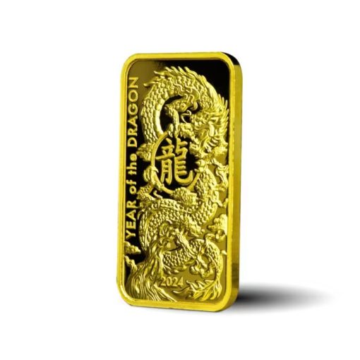 2024 (New) Asahi Lunar Dragon Gold 1 oz Bar - Image 3