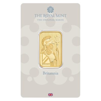 (新品) イギリス「ブリタニア」純金 20グラム バー