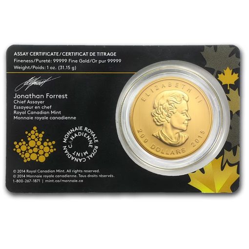 2015 (New) Canadian Growling Cougar Gold 1 oz Coin - Image 2