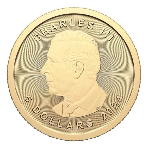 2024 (New) Canadian Maple Leaf Gold 1/10 oz Coin - Image 2