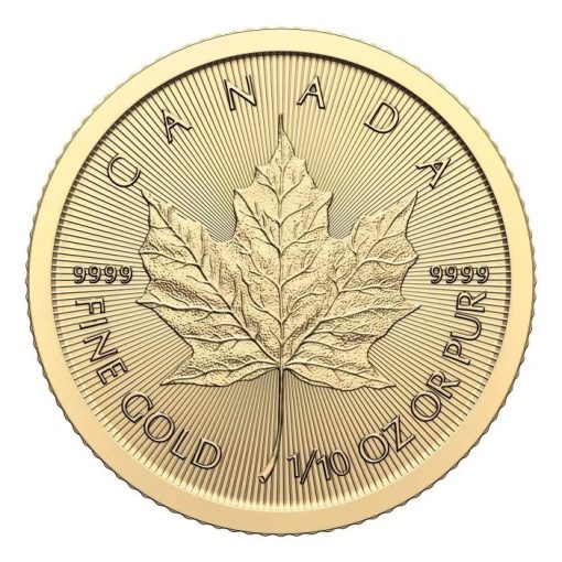 2024 (New) Canadian Maple Leaf Gold 1/10 oz Coin