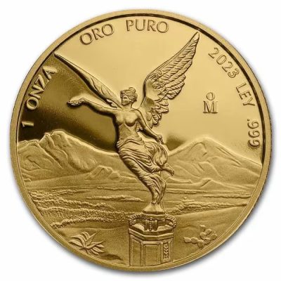 2023年 (新品) メキシコ「リベルタッド」純金 1オンス プルーフ 金貨