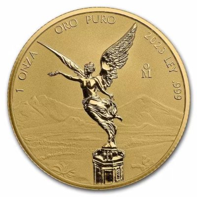 2023年 (新品) メキシコ「リベルタッド」純金 1オンス リバースプルーフ 金貨