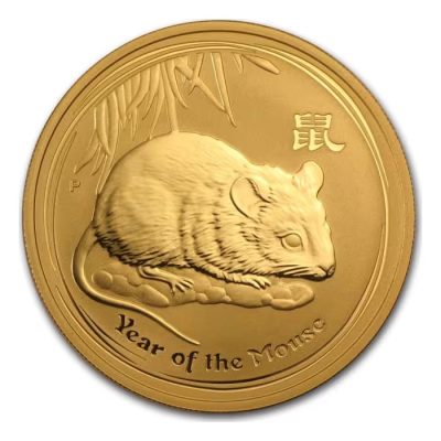 2008 (New) Australian Year of the Mouse Lunar Gold 1 oz Coin