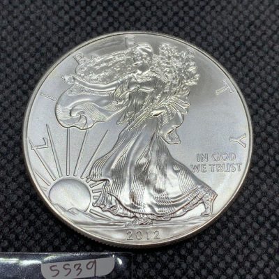 2012年 (新品) アメリカ 「イーグル・ウオーキング リバティ」純銀 1オンス 銀貨 #5539