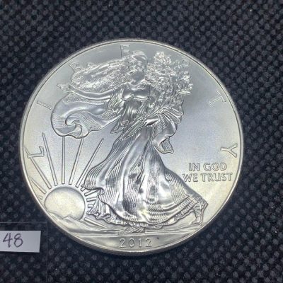 2012年 (新品) アメリカ 「イーグル・ウオーキング リバティ」純銀 1オンス 銀貨 #7648