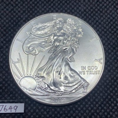 2012年 (新品) アメリカ 「イーグル・ウオーキング リバティ」純銀 1オンス 銀貨 #7649