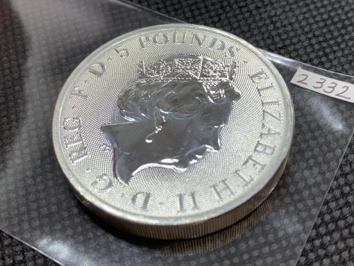 SOLD 2021 (New) Great Britain Queens Beast Completer £5 Silver 2 oz Coin #2332 - Image 2