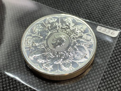 SOLD 2021 (New) Great Britain Queens Beast Completer £5 Silver 2 oz Coin #2336 - Image 5