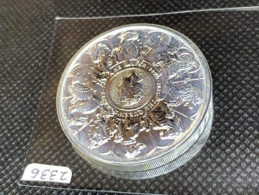 SOLD 2021 (New) Great Britain Queens Beast Completer £5 Silver 2 oz Coin #2336 - Image 3
