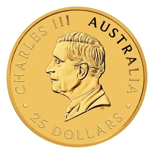 2024 (New) Australia Kangaroo Gold 1/4 oz Coin - Image 2