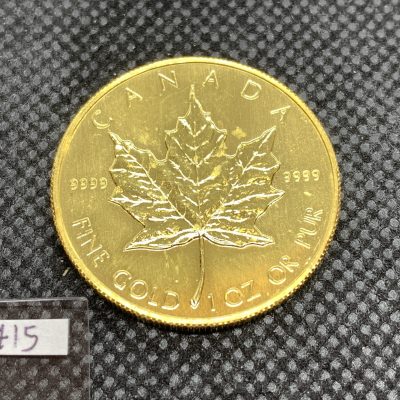 1984年 (新品) カナダ「メイプルリーフ」純金 1オンス 金貨 #8415