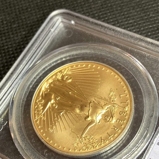 2005年 (新品) アメリカ「イーグル」純金 1オンス 金貨 PCGS MS69 (ファーストストライク) #8412 - 画像 (3)