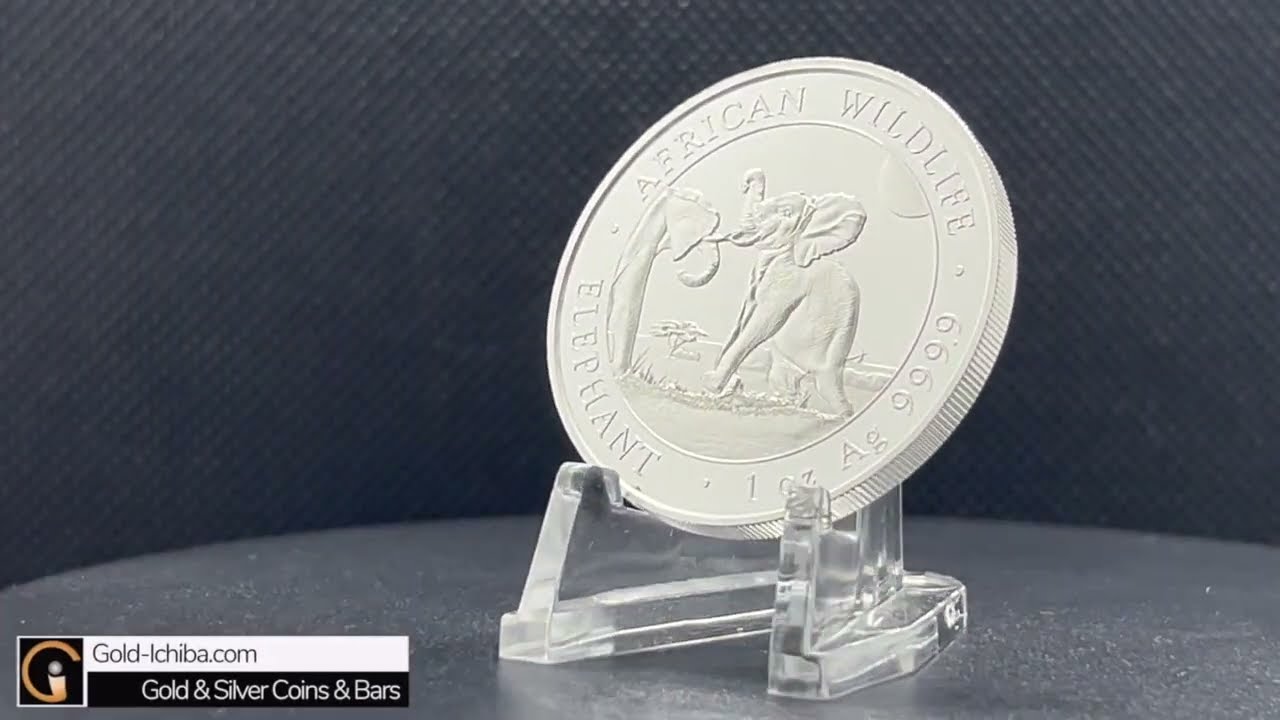 2024年 (新品) ソマリア「アフリカ ワイルドライフ・ゾウ」純銀 1