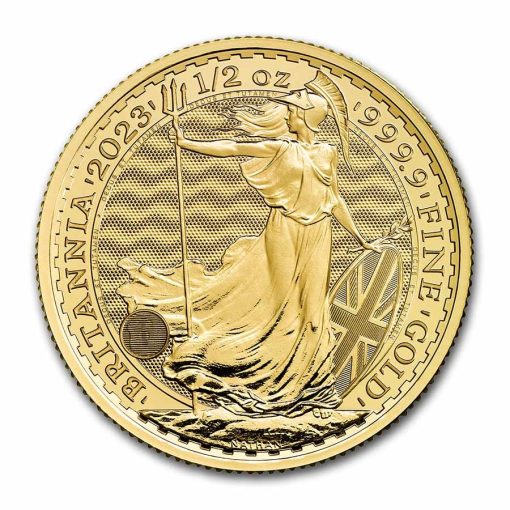 【3 Day Ship】2023 (New) Great Britain Britannia Gold 1/2 oz Coin (Elizabeth II)