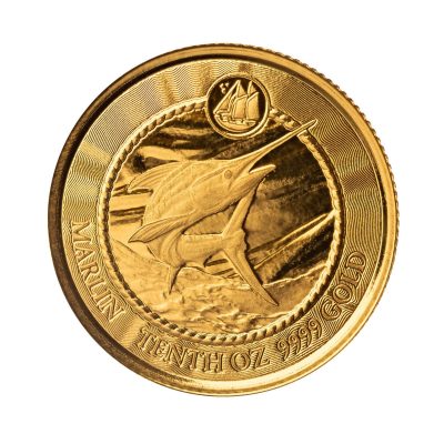 2023 (New) Cayman Islands Marlin Gold 1/10 oz Coin