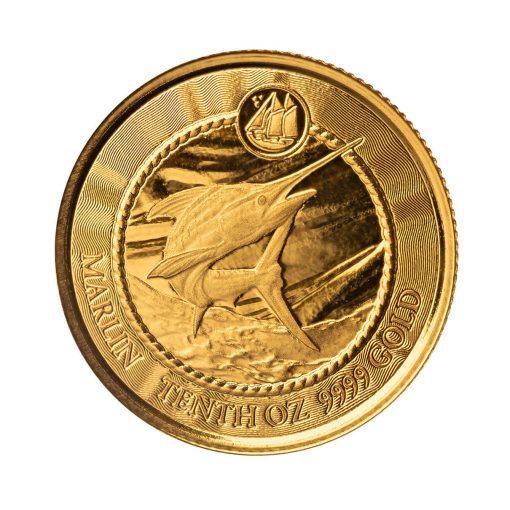 2023 (New) Cayman Islands Marlin Gold 1/10 oz Coin