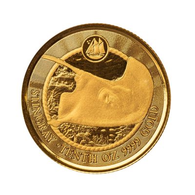 2023 (New) Cayman Islands Stingray Gold 1/10 oz Coin