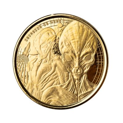 2023 (New) Ghana Alien Invasion Gold 1/10 oz Coin