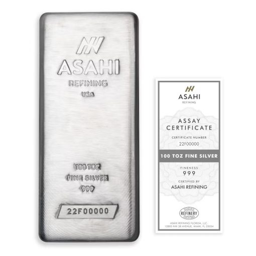 (New) USA Asahi Silver 100 oz Bar - Image 2