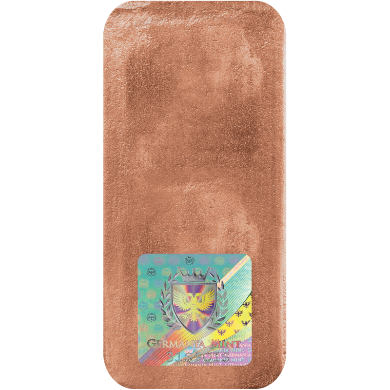 (New) Germania Copper 1 Kilogram Cast Bar - Image 2