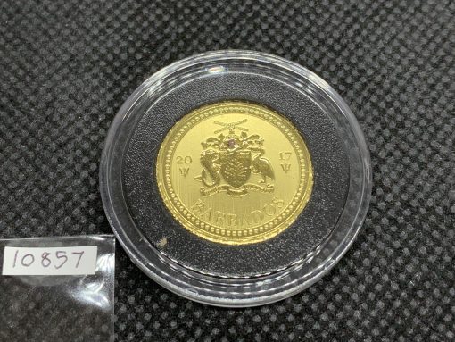 2017 (New) Barbados Trident Gold 1/5oz Coin #10857 - Image 2