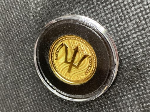 2017 (New) Barbados Trident Gold 1/5oz Coin #10857 - Image 3