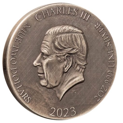 2023 (New) Bible Series The Sermon on the Mount Silver 2 oz Antique Coin - Image 4