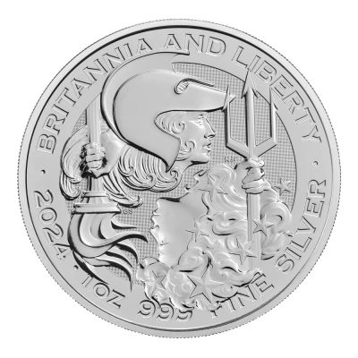 2024 (New) England Britannia and Lady Liberty Silver 1 oz Coin