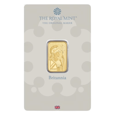 (新品) イギリス「ブリタニア」純金 5グラム バー