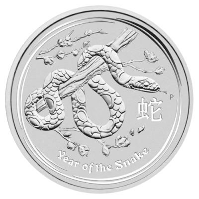 2013年 (新品) オーストラリア「干支 十二支・ 巳年 蛇年」純銀 1キロ 銀貨