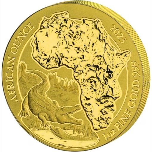 2023 (New) Rwanda African Nile Crocodile Gold 1 oz Coin