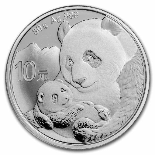 2019 (New) Chinese Panda Silver 30 gram PCGS MS70 Coin - Image 2