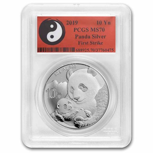 2019 (New) Chinese Panda Silver 30 gram PCGS MS70 Coin