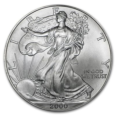 2000 (New) American Eagle Walking Liberty Silver 1 oz Coin