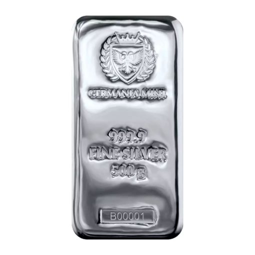 (新品) ポーランド ゲルマニア 純銀 500グラム キャスト バー
