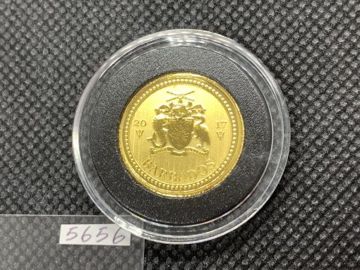 2017 (New) Barbados Trident Gold 1/5oz Coin #5656 - Image 2