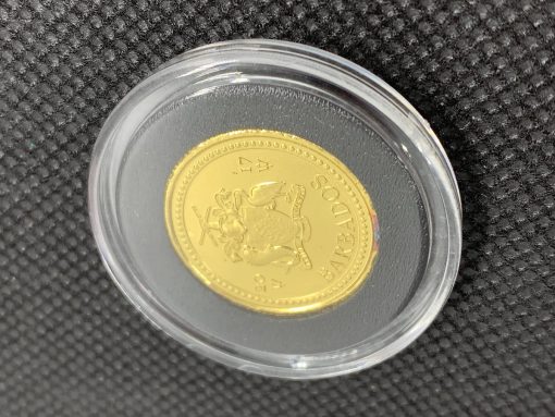 2017 (新品) バルバドス「三つ叉のほこ・トライデント」純金 1/5オンス 金貨 #5657 - 画像 (4)
