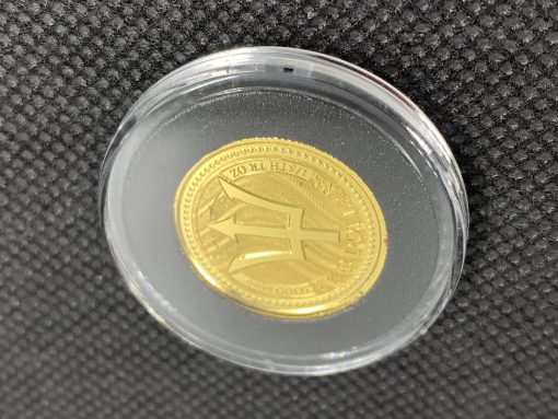 2017 (新品) バルバドス「三つ叉のほこ・トライデント」純金 1/5オンス 金貨 #5657 - 画像 (3)