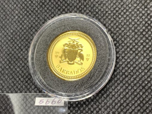 2017 (New) Barbados Trident Gold 1/5oz Coin #5660 - Image 2