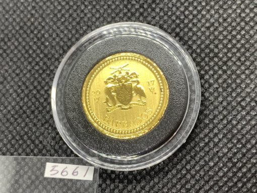 2017 (New) Barbados Trident Gold 1/5oz Coin #5661 - Image 2