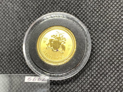 2017 (New) Barbados Trident Gold 1/5oz Coin #5662 - Image 2