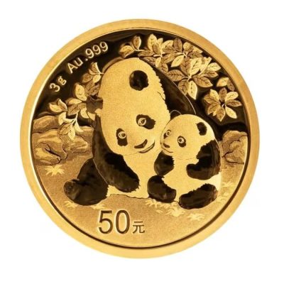 2024年 (新品) 中国「パンダ」純金 3グラム 金貨