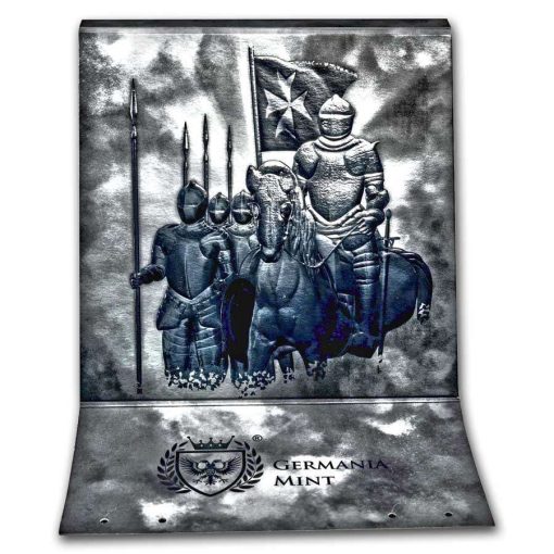 2023年 (新品) マルタ「過去の騎士たち」純銀 1オンス 銀貨 - 画像 (5)