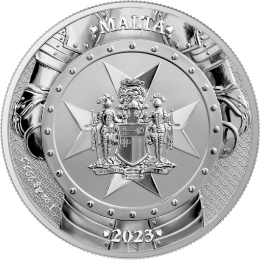 2023年 (新品) マルタ「過去の騎士たち」純銀 1オンス 銀貨 - 画像 (2)