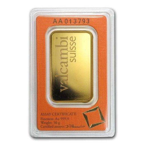 (新品) スイス バルカンビ 純金 50グラム バー - 画像 (2)