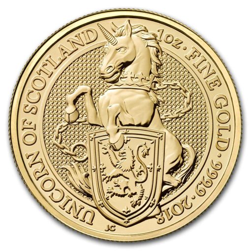 2018 (New) Great Britain Queens Beast The Unicorn Gold 1 oz Coin