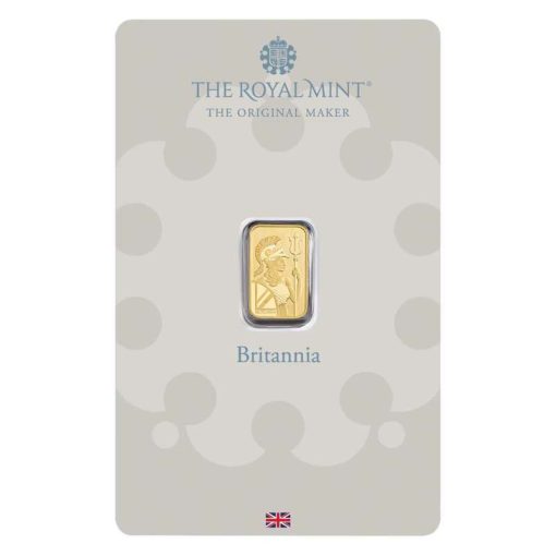 (New) The Royal Mint Britannia Gold 1 Gram Bar